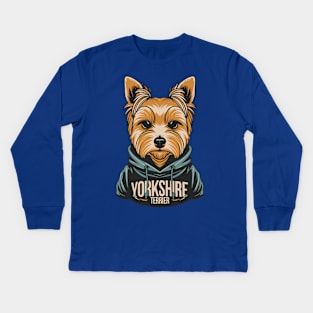 Yorkshire Terrier Kids Long Sleeve T-Shirt